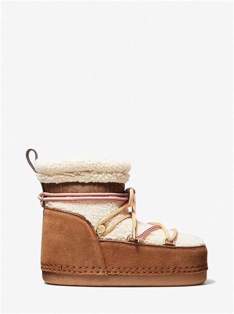 michael michael kors zelda sherpa and faux suede boot|Zelda Sherpa and Suede Boot .